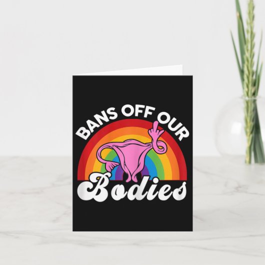 Rechten Verbod van ons lichaam baarmoeder middelvi Kaart (Voorkant)