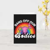 Rechten Verbod van ons lichaam baarmoeder middelvi Kaart (Gele Bloem)