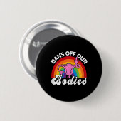 Rechten Verbod van ons lichaam baarmoeder middelvi Ronde Button 5,7 Cm (Voorkant /achterkant)