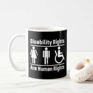 Rechten voor mensen met een handicap zijn mensenre koffiemok