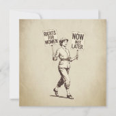 Rechten voor vrouwen,  feministische suffragette k (Voorkant)