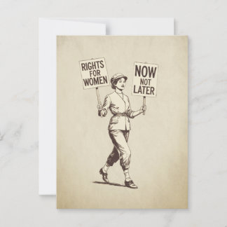 Rechten voor vrouwen, feministische suffragette k briefkaart