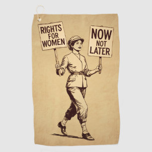 Rechten voor vrouwen,  feministische suffragette k golfhanddoek