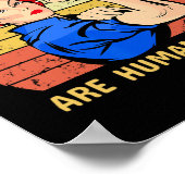 Rechten zijn mensenrechten Feministische vrouwen R Poster (Hoek)