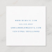 Rechtenschaal | Procureur bij wet Vierkante Visitekaartje (Achterkant)