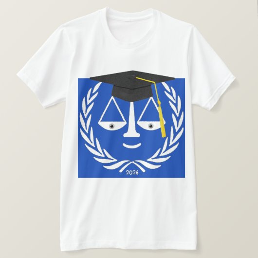 Rechtenschool Afstudeercadeau T-shirt (Design voorkant)
