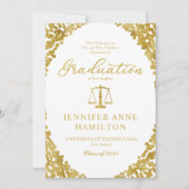 Rechtenschool Afstuderen aankondiging van ouders (Voorkant)