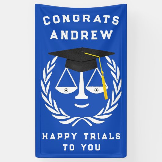 Rechtenschool Afstuderen Spandoek (Verticaal)