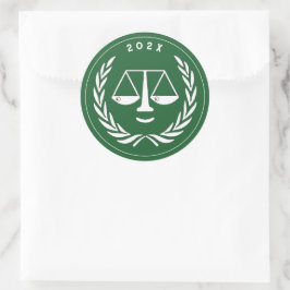 Rechtenstudie Ronde Sticker