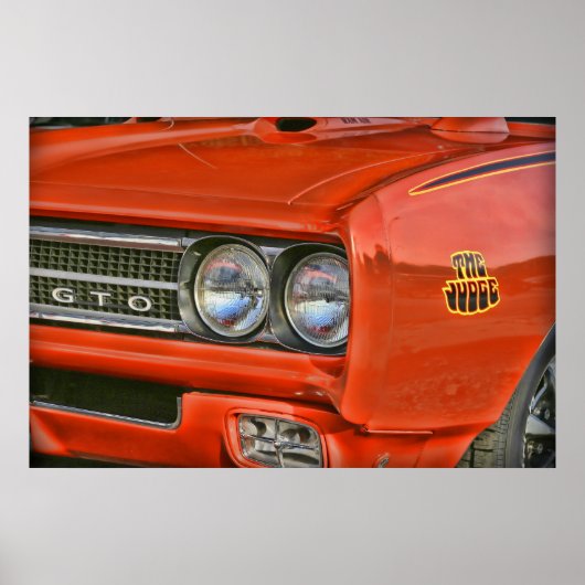 Rechter 1969 Pontiac GTO Poster (Voorkant)