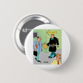 Rechter Cartoon Ronde Button 5,7 Cm (Voorkant /achterkant)