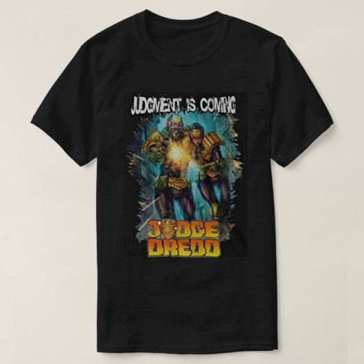 rechter dredd comic t-shirt (Design voorkant)
