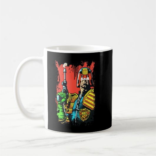 Rechter dredd grappig cadeau koffiemok (Links)