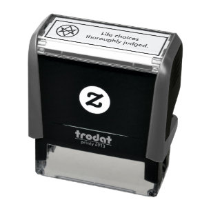 Rechter en Jurat Notional Stamp Zelfinktende Stempel