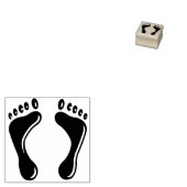 Rechter en Linker voeten Rubberstempel (Gestempeld)