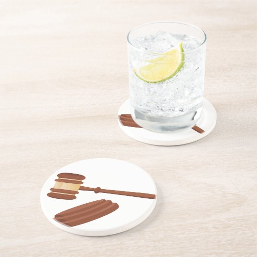 Rechter Gavel Zandsteen Onderzetter (Zijkant)