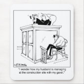 Rechter gebruikt een hamer, geen Gavel Muismat (Voorkant)