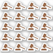 Rechter Gerechtshof Hamer Rechtszaak Planner Sticker (Voorkant)