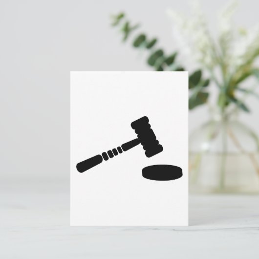 Rechter hammer briefkaart (Staand voorkant)