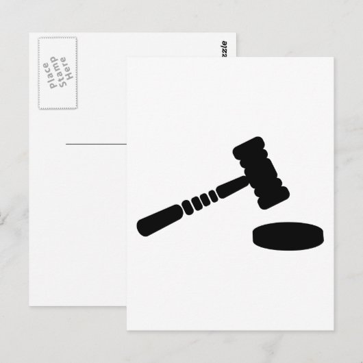 Rechter hammer briefkaart (Voorkant / Achterkant)