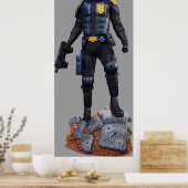 rechter held van het tsjechië - handvest poster (Keuken)