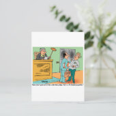 Rechter Holds Long Handled Gavel Briefkaart (Staand voorkant)