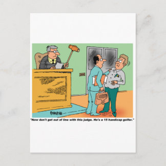 Rechter Holds Long Handled Gavel Briefkaart
