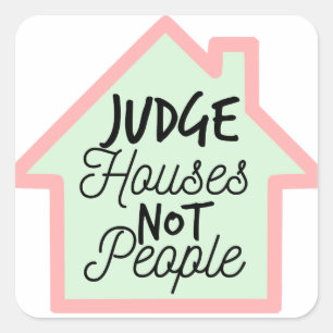 Rechter Houses not People Sticker