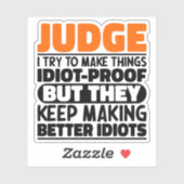 Rechter Ik probeer dingen grappig te maken, oordel Sticker (Vel)