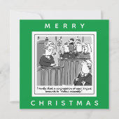 Rechter in de rechtbank verdedigt Carol Singers Kaart (Voorkant)