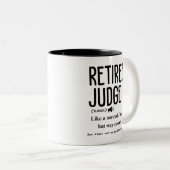 Rechter in ruste tweekleurige koffiemok (Voorkant rechts)