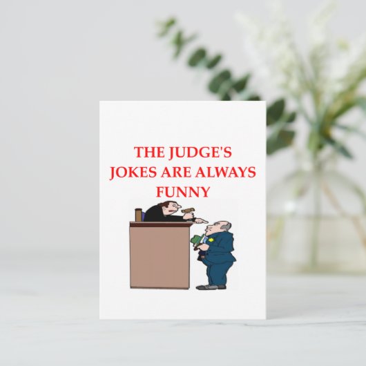 rechter jokes briefkaart (Staand voorkant)