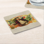 Rechter  kaartje Etiket Kartonnen Onderzetters (Schuin)