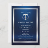 Rechter Lawyer Retirement Law School Afstuderen Kaart (Voorkant)