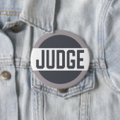 Rechter Mock Trial Contest Gray Badge Ronde Button 4,0 Cm (In situ)