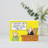 rechter niemand heeft je gezworen briefkaart (Staand voorkant)