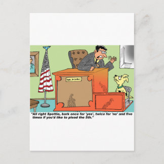 Rechter praat over de getuigenbank briefkaart