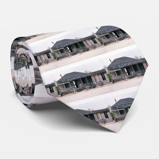 Rechter Roy Bean Courthouse en Jail Replica Stropdas (Opgerold)