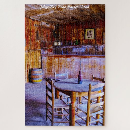Rechter Roy Bean Saloon Texas, kerstcadeautjes Ji Legpuzzel (Verticaal)