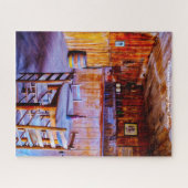 Rechter Roy Bean Saloon Texas, kerstgroeten Legpuzzel (Horizontaal)