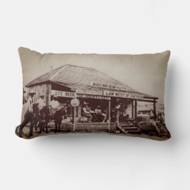 Rechter Roy Bean's Courthouse Saloon Langtry Texas Kussen