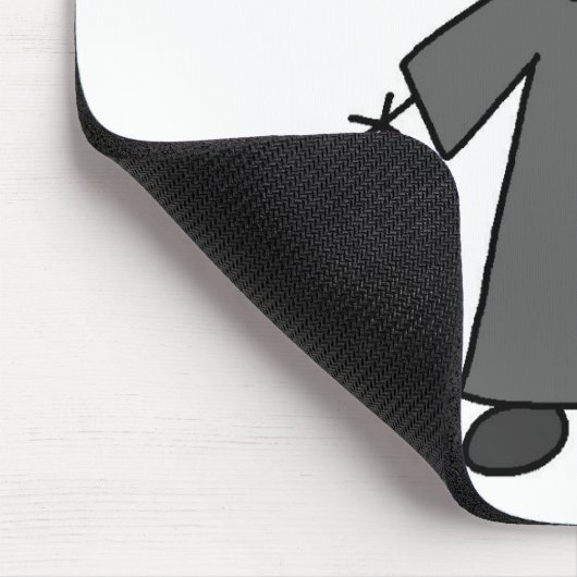 Rechter Stick Figuur Mousepad Muismat (Hoek)