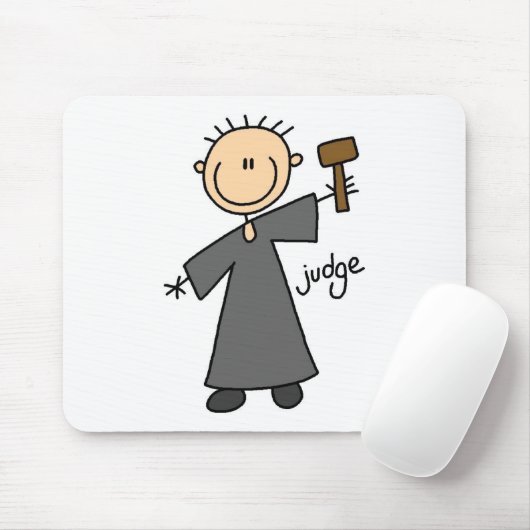 Rechter Stick Figuur Mousepad Muismat (Met muis)