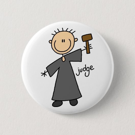 Rechter Stokfiguur Ronde Button 5,7 Cm (Voorkant)