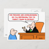 rechter twintig jaar lang briefkaart (Voorkant / Achterkant)