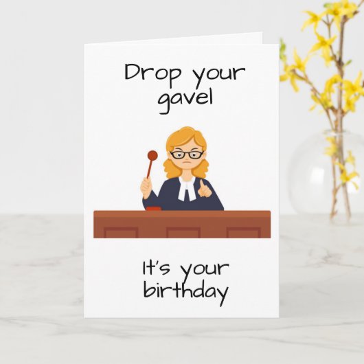 **RECHTER** VERTELT "HAAR VERJAARDAG" KAART (Gele Bloem)