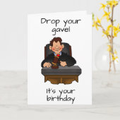 **RECHTER** VERTELT "HET IS ZIJN VERJAARDAG" KAART (Gele Bloem)