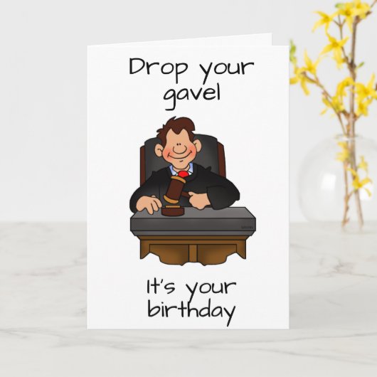 **RECHTER** VERTELT "HET IS ZIJN VERJAARDAG" KAART (Gele Bloem)