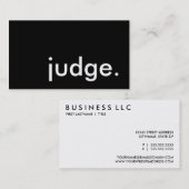 rechter. visitekaartje (Voorkant / Achterkant)