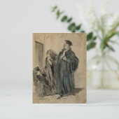 Rechter, vrouw en kind briefkaart (Staand voorkant)